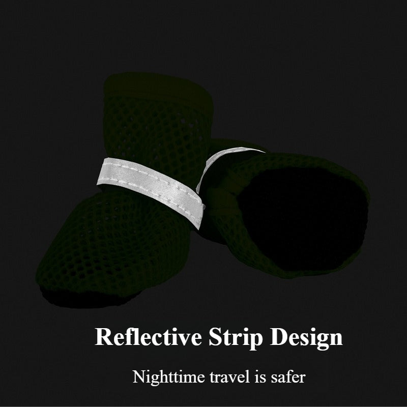 Dog Shoes For Summer Breathable AntiSlip Pet Boots Outdoor WearResistant Dog Booties For Small Medi