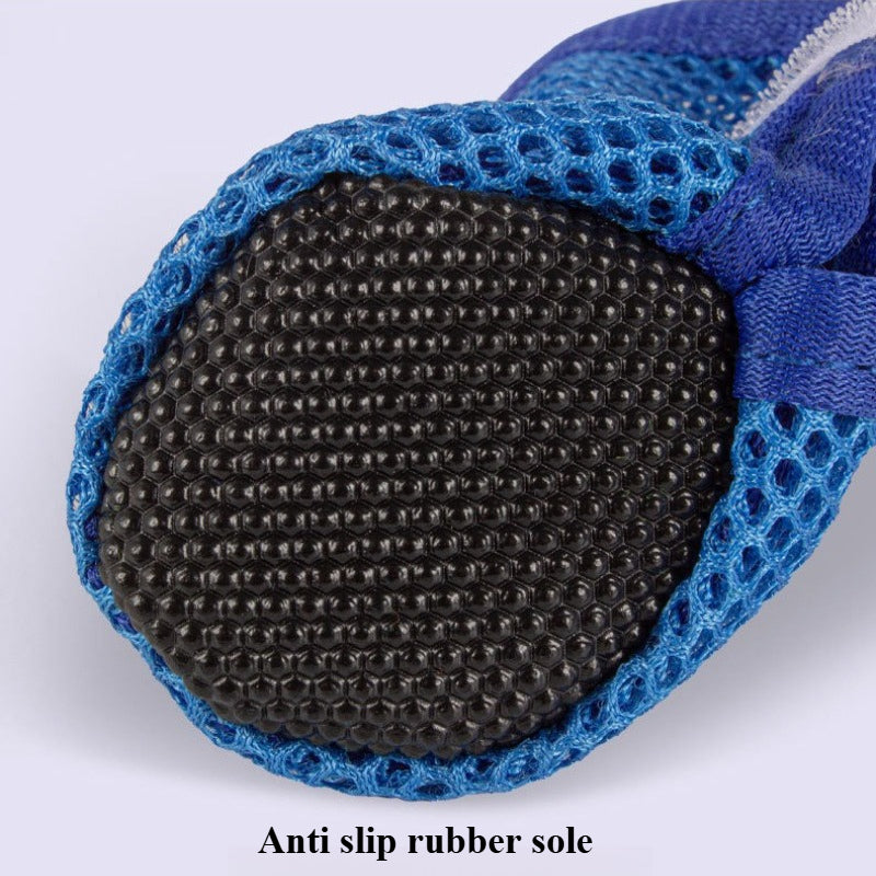 Dog Shoes For Summer Breathable AntiSlip Pet Boots Outdoor WearResistant Dog Booties For Small Medi
