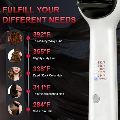 Top Hot Sale Hair Straightener 2 in 1 Mini Brush, Professional Hair Flat Iron Comb, Travel Styling Tool