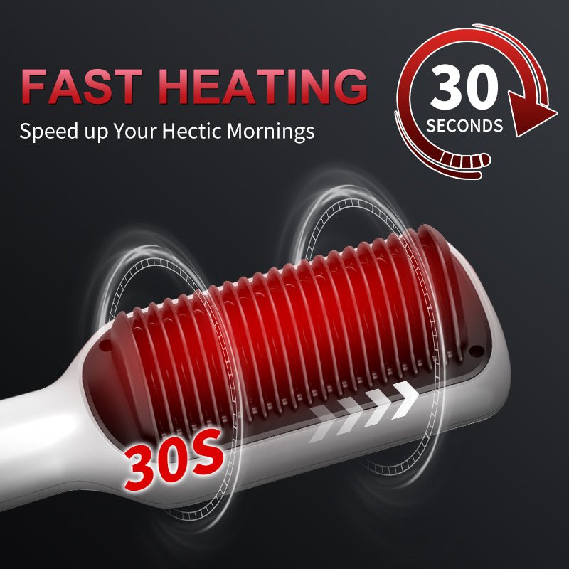 Top Hot Sale Hair Straightener 2 in 1 Mini Brush, Professional Hair Flat Iron Comb, Travel Styling Tool