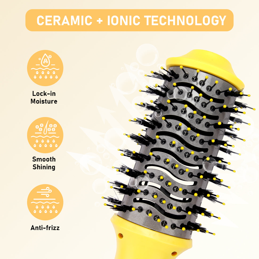 Dual-purpose multifunctional hair dryer, hot air comb negative ion hairstyle comb, gift for female friends