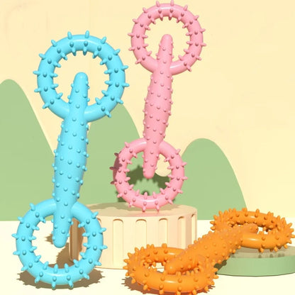 Dog Pull Ring Puppy Chewing Toy Indestructible Pet Pull Ring Toys Interactive Puppy Chew Toy For Bo 1