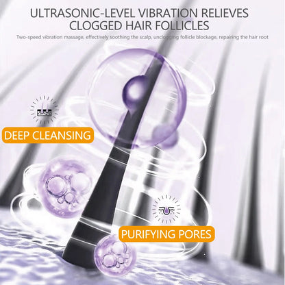 Hair Massage Comb with Electric Negative Ion, Two Vibration Modes, Smooth Frizz-Free, Fluffy Hair Brush