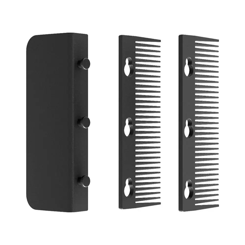 Hair Straightener Comb Flat Iron Comb Attachment, Clip On Grip Comb, Washable Reusable Styling Tool for Smooth Hair