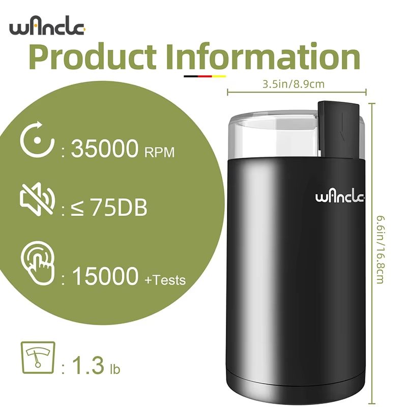 200W HighPower Coffee Grinder  Multifunctional Electric Bean Grinder For Home Use 220V120V 2