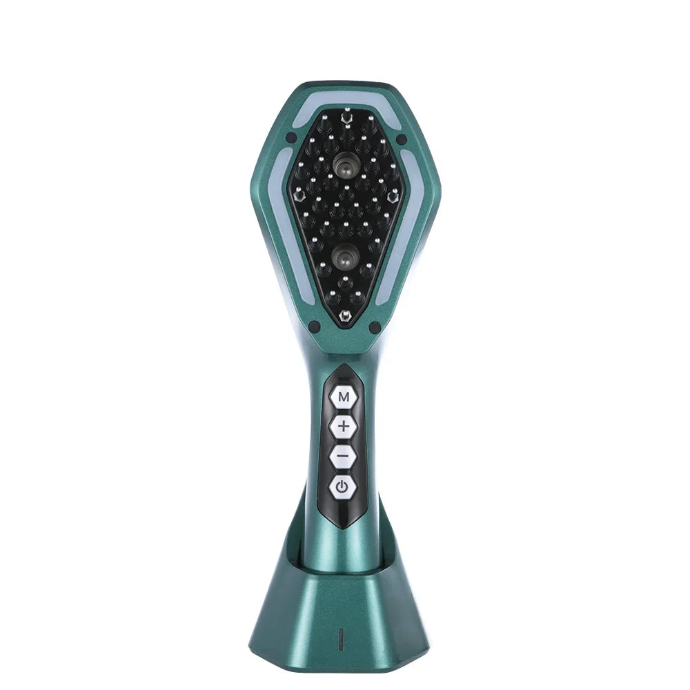 Multifunctional EMS Hair Comb for Hair Loss Prevention, Lescolton Red Light Therapy Scalp Massager, Oil Control Photon