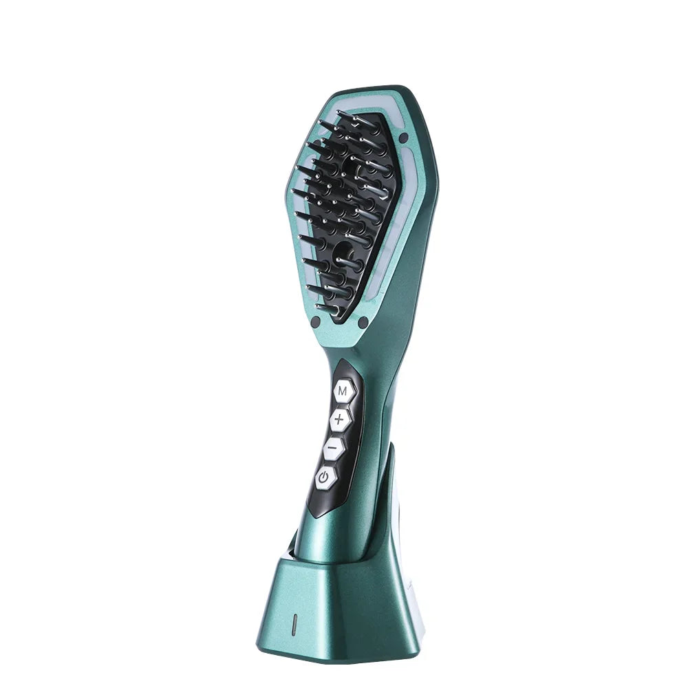 Multifunctional EMS Hair Comb for Hair Loss Prevention, Lescolton Red Light Therapy Scalp Massager, Oil Control Photon