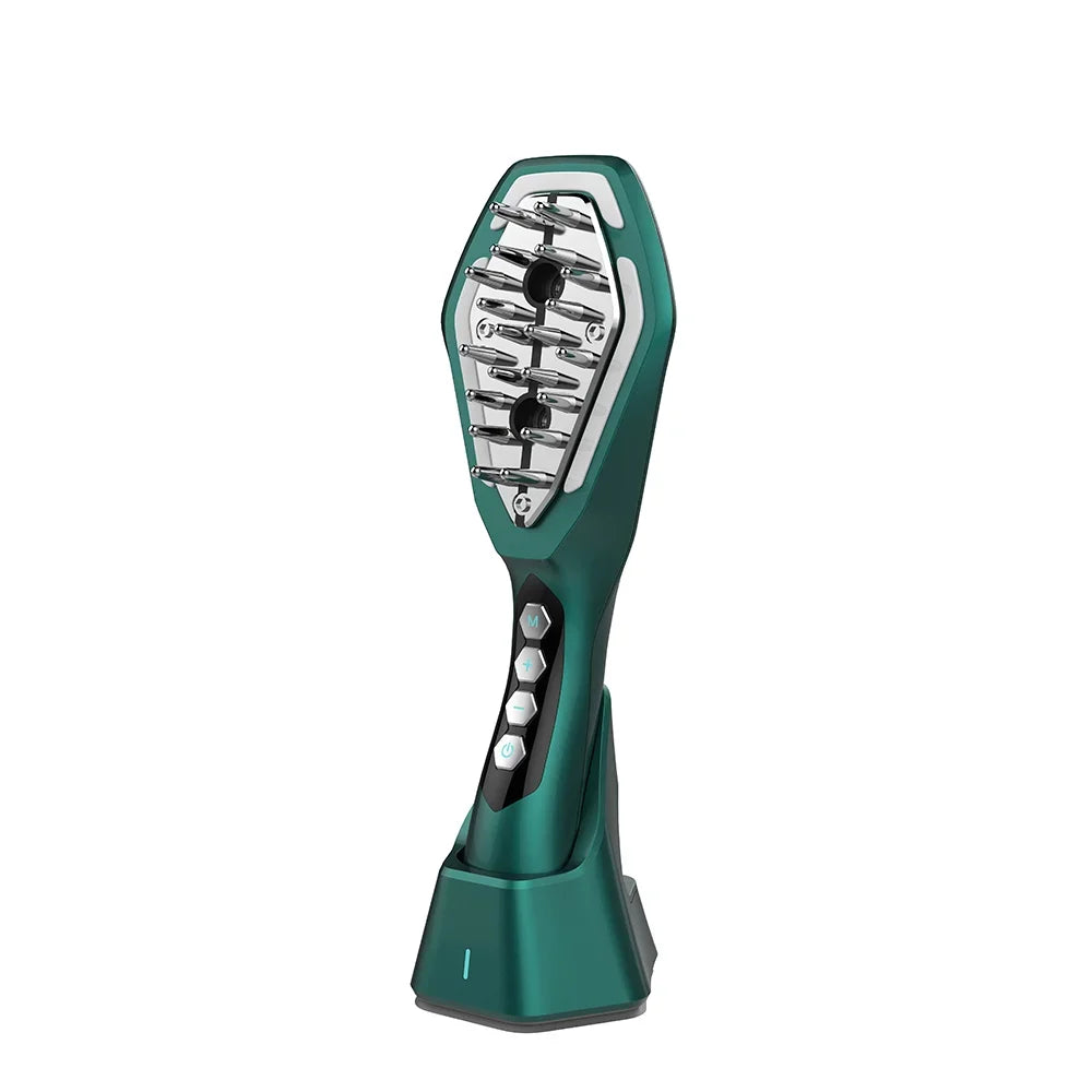 Multifunctional EMS Hair Comb for Hair Loss Prevention, Lescolton Red Light Therapy Scalp Massager, Oil Control Photon