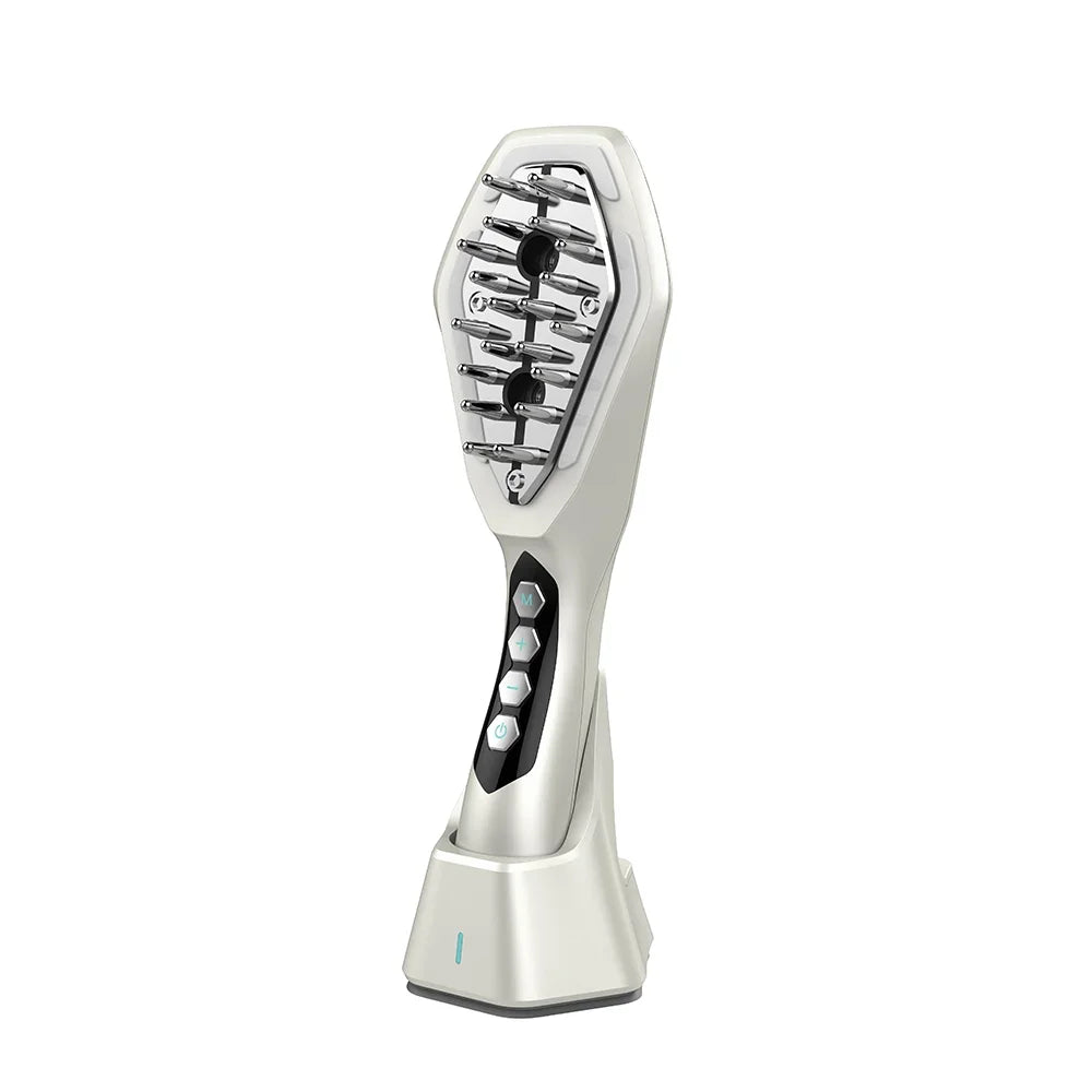Multifunctional EMS Hair Comb for Hair Loss Prevention, Lescolton Red Light Therapy Scalp Massager, Oil Control Photon