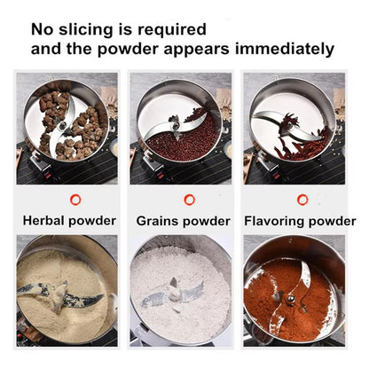 4500G Commercial Grain Grinder  4500W HighSpeed Stainless Steel Powder Mill For Spices Cereals  Her 2