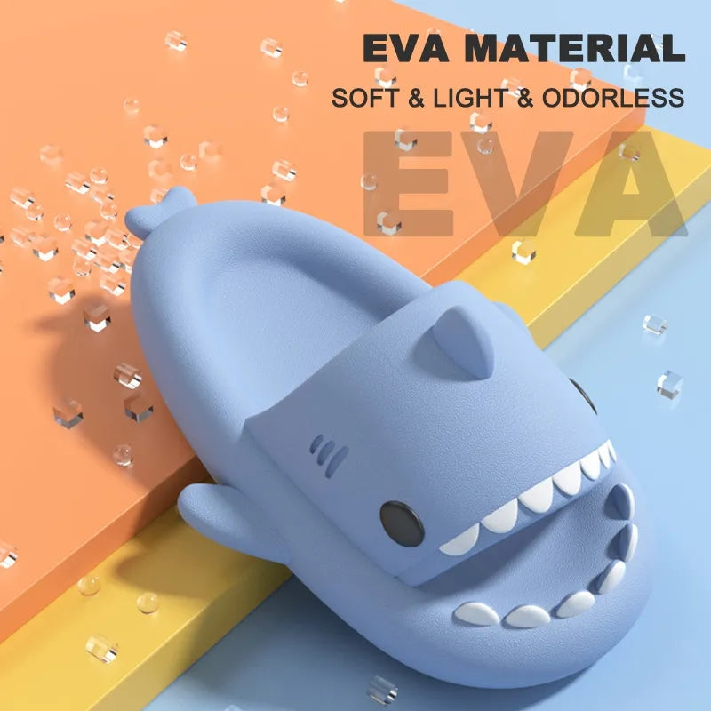 Style Shark Slippers Women Summer EVA Flip Flops Waterproof Nonslip Indoor Outdoor Sandals Cute Sha 1
