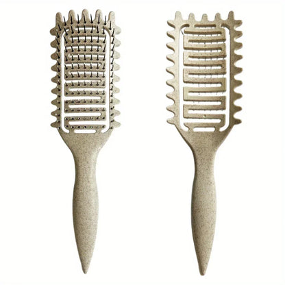3 in 1 Curl Define Styling Brush, Hair Comb for Tangled Hair, Hollow Out Brush for Shaping Defining Curls