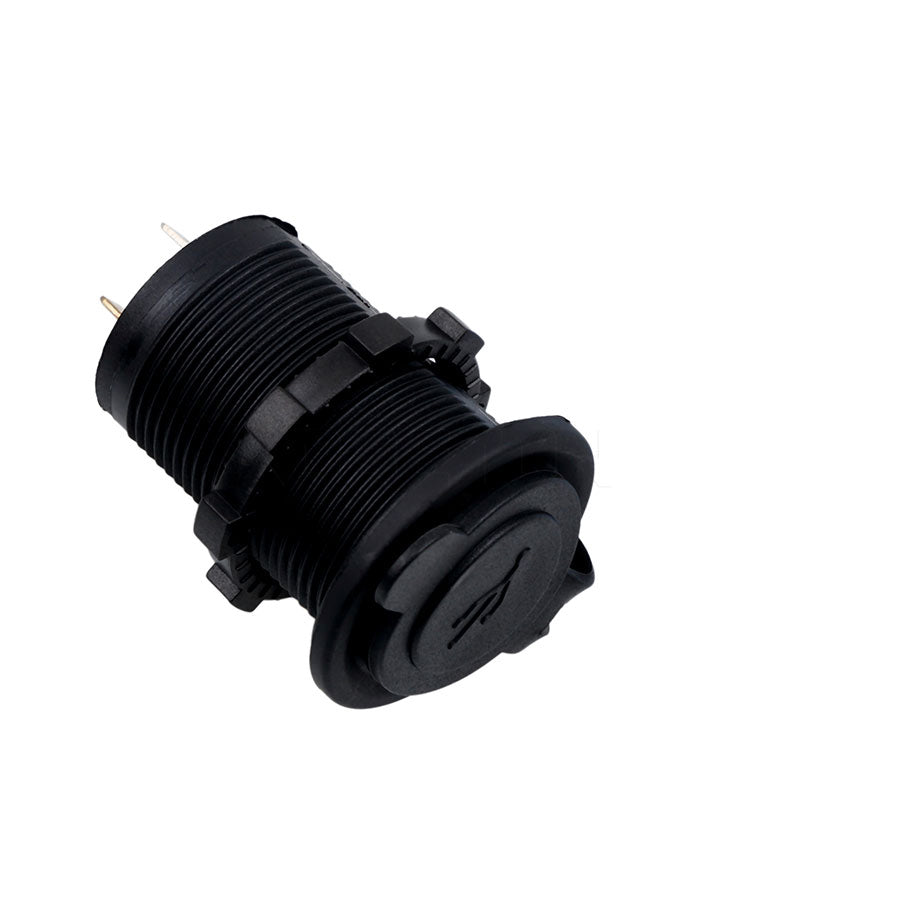 12V Dual USB Car Charger Socket by kebidumei, Universal Splitter, Auto Power Adapter, Cigarette Lighter Outlet Black