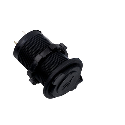 12V Dual USB Car Charger Socket by kebidumei, Universal Splitter, Auto Power Adapter, Cigarette Lighter Outlet Black