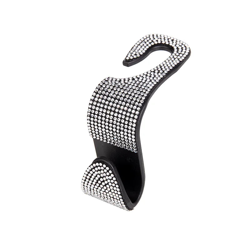 Car Seat Back Hook With Rhinestones Multifunction Headrest Storage Holder Hanging Organizer For Aut 6
