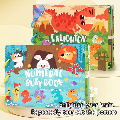 Kids Quiet Book Sticker Set – Montessori-Inspired, Reusable Classified Sticker Book for Early Learning & Travel Fun