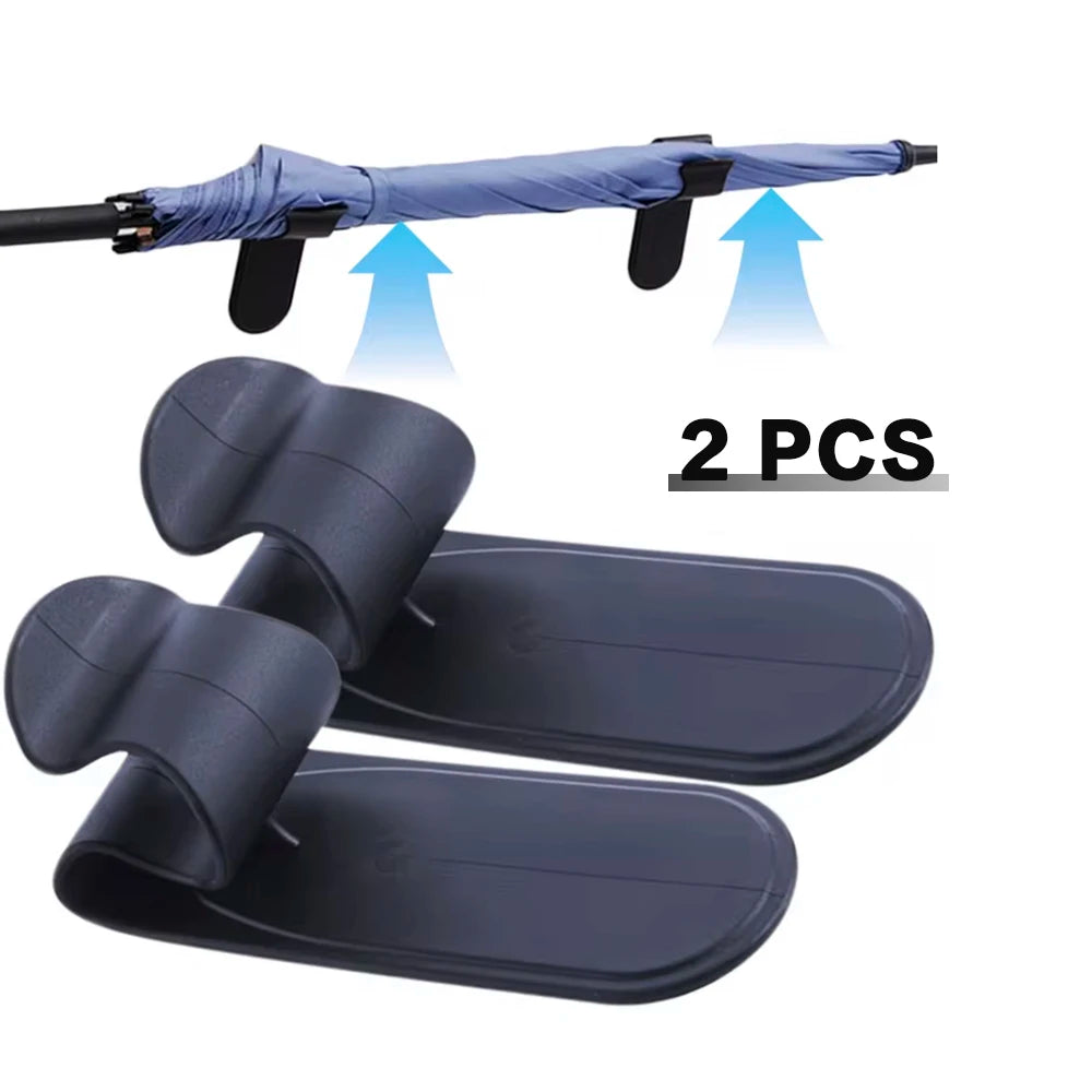 Universal Car Umbrella Holders 1 2pcs, Trunk Storage Hook Organizer, Interior Auto Mounting Bracket for Umbrellas