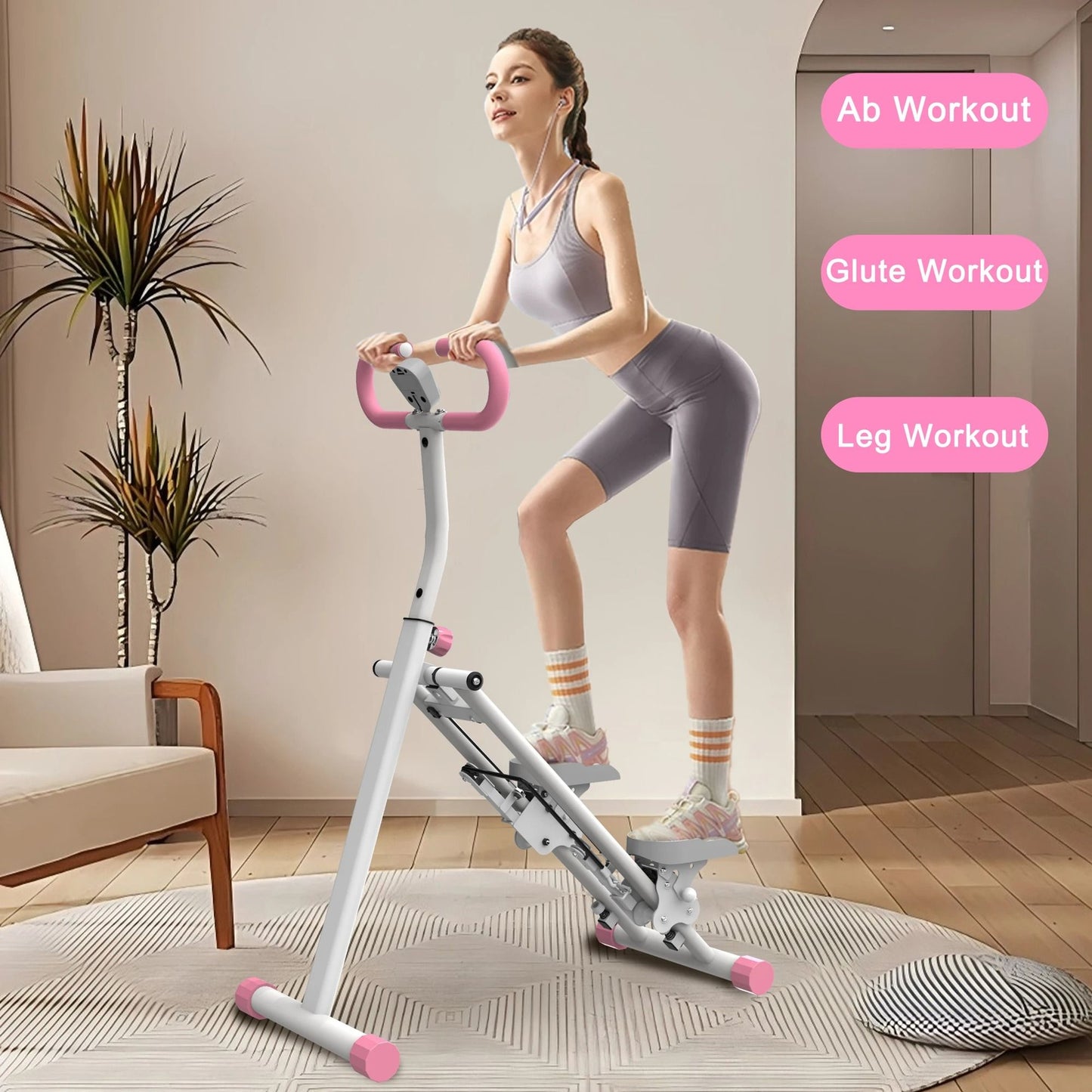 Heavy Duty Foldable Vertical Climber With Handlebar For Full Body Cardio And Strength Training 2