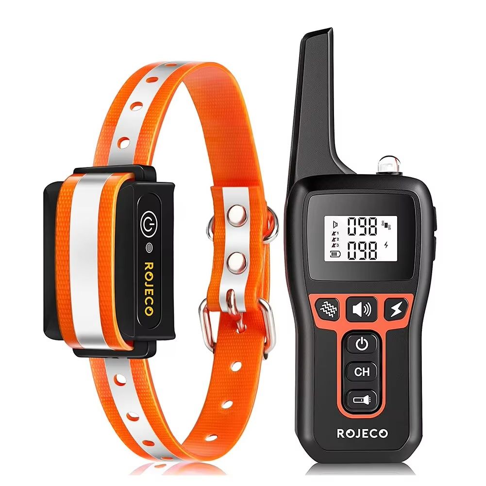 ROJECO 1000m Dog Training Collar  Rechargeable Remote Control Bark  Behavior Correction Collar 6