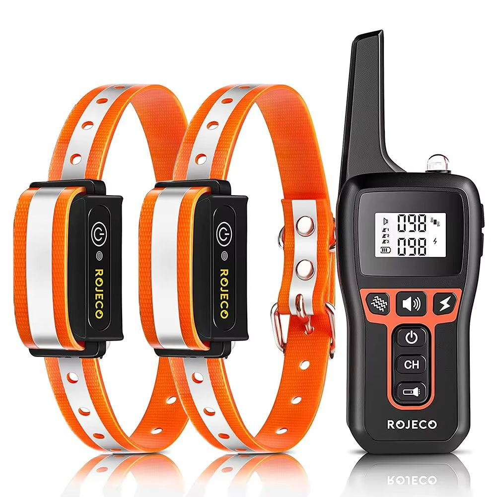 ROJECO 1000m Dog Training Collar  Rechargeable Remote Control Bark  Behavior Correction Collar 8