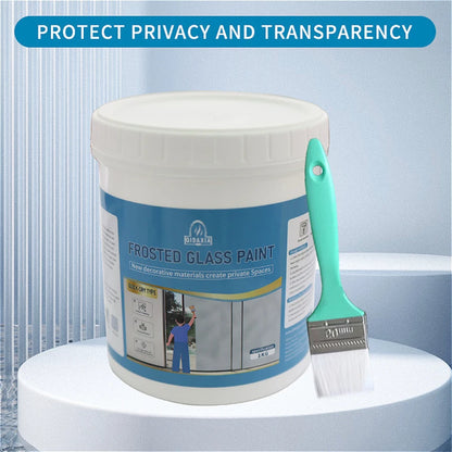 Matte Glass Paint  Opaque WaterBased Coating For Window Sandblasting  Transparent To Frosted Finish 3