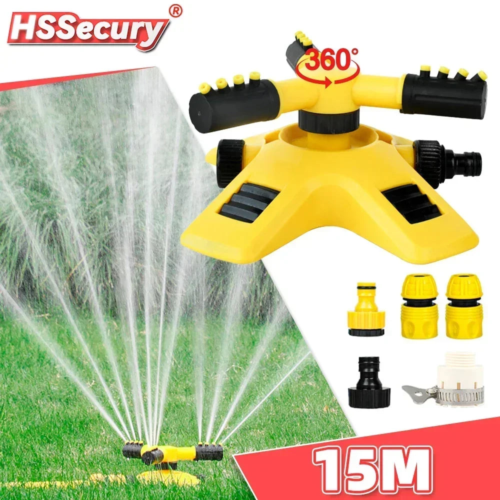 360 Degree Automatic Rotating Garden Lawn Sprinkler Large Area Coverage Water Sprayer For Yard  Law 1
