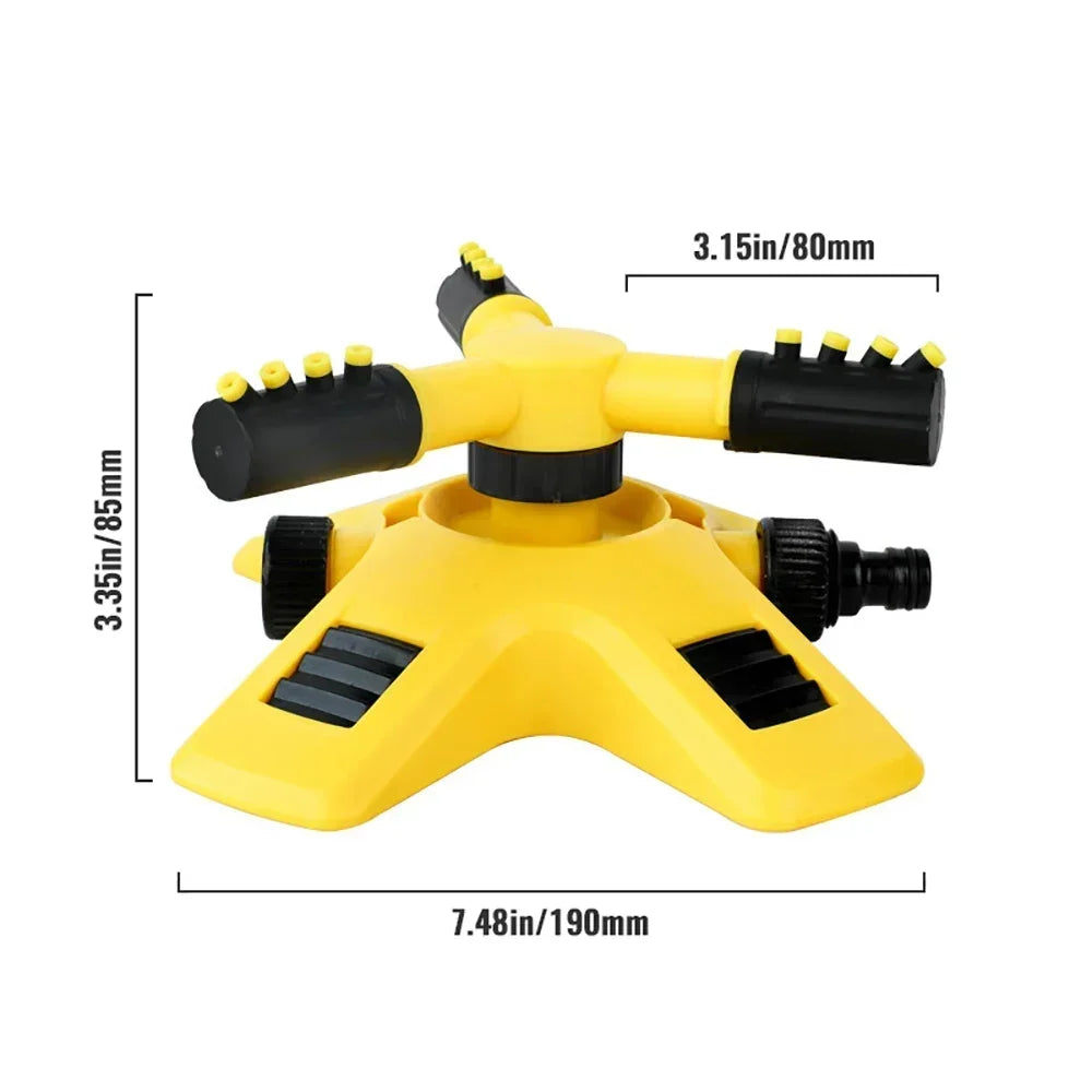 360 Degree Automatic Rotating Garden Lawn Sprinkler Large Area Coverage Water Sprayer For Yard  Law 6