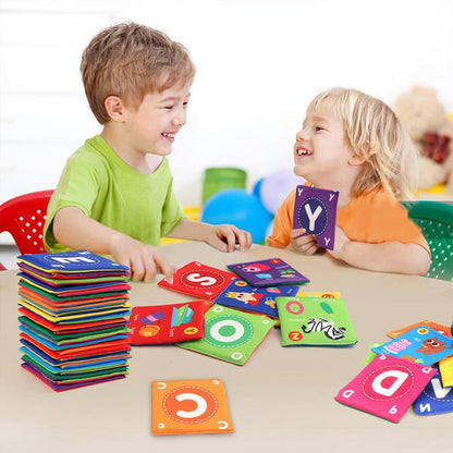 Toddler Soft Books, Alphabet & Number Bath Cloth Books for Early Childhood Learning, Sensory Book for Kids, Girls & Boys