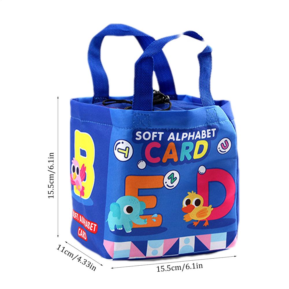 Toddler Soft Books, Alphabet & Number Bath Cloth Books for Early Childhood Learning, Sensory Book for Kids, Girls & Boys