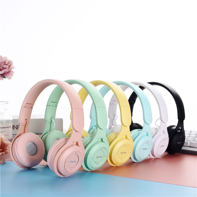 Wireless Bluetooth Headphone, Stereo Headband Gaming Headset with Mic, Cute Gift for Gamer Girl Mobile Tablet