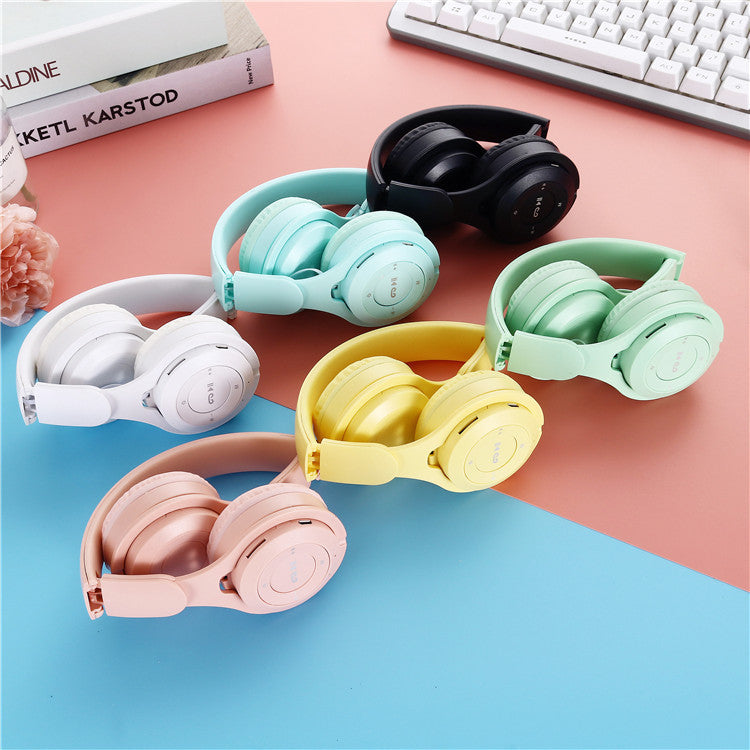 Wireless Bluetooth Headphone, Stereo Headband Gaming Headset with Mic, Cute Gift for Gamer Girl Mobile Tablet