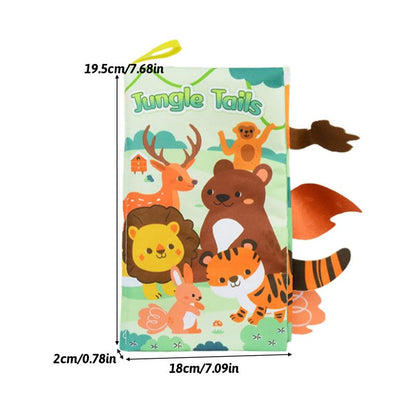 Touch and Feel Babies Book, Funny Sensory Tails Book for Early Education Creative Toddler Interactive Learning Toy