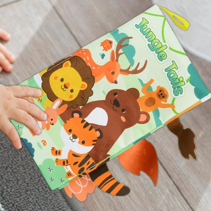 Touch and Feel Babies Book, Funny Sensory Tails Book for Early Education Creative Toddler Interactive Learning Toy