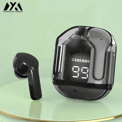 Air31 Wireless Headphones LED Power Display Crystal Earphones With Mic 200mAh Charging Case Stereo  7