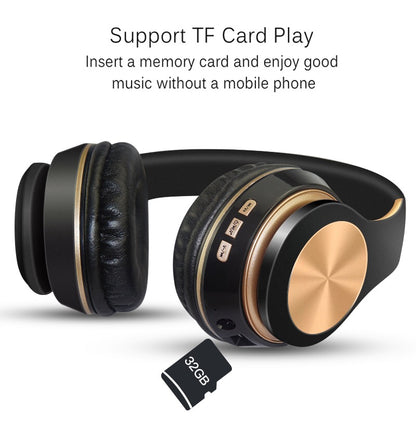 Foldable Bluetooth 5.0 Gaming Headphones, Wireless Music Earphones, Wired Headset for Phone Gamer Use