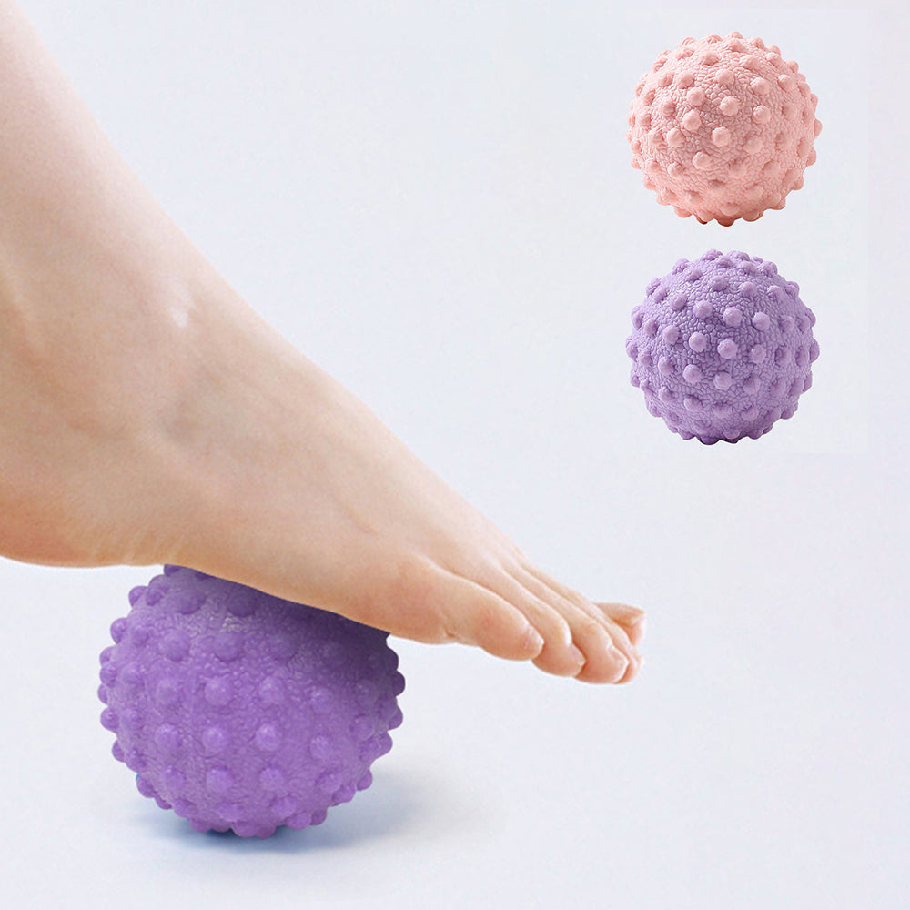 Fascia Ball Raised Point Massage Ball TPR Posture Master, Yoga Ball Waist and Back Relief, Foot Massage Ball for Muscle
