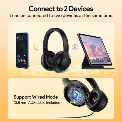 Bluetooth Hi Res Audio Over Ear Headset QCY H3 ANC Wireless Headphones Hybrid Noise Cancelling Earp 5