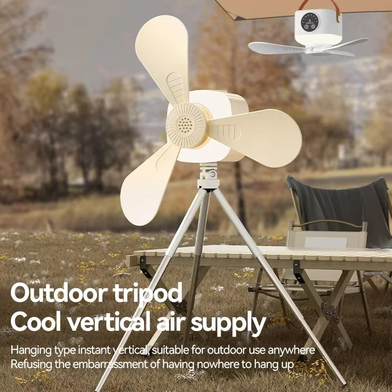 Rechargeable LED Ceiling Fan With Remote  Silent Portable  Powerful For Home  Camping 1