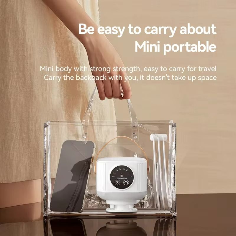 Rechargeable LED Ceiling Fan With Remote  Silent Portable  Powerful For Home  Camping 5
