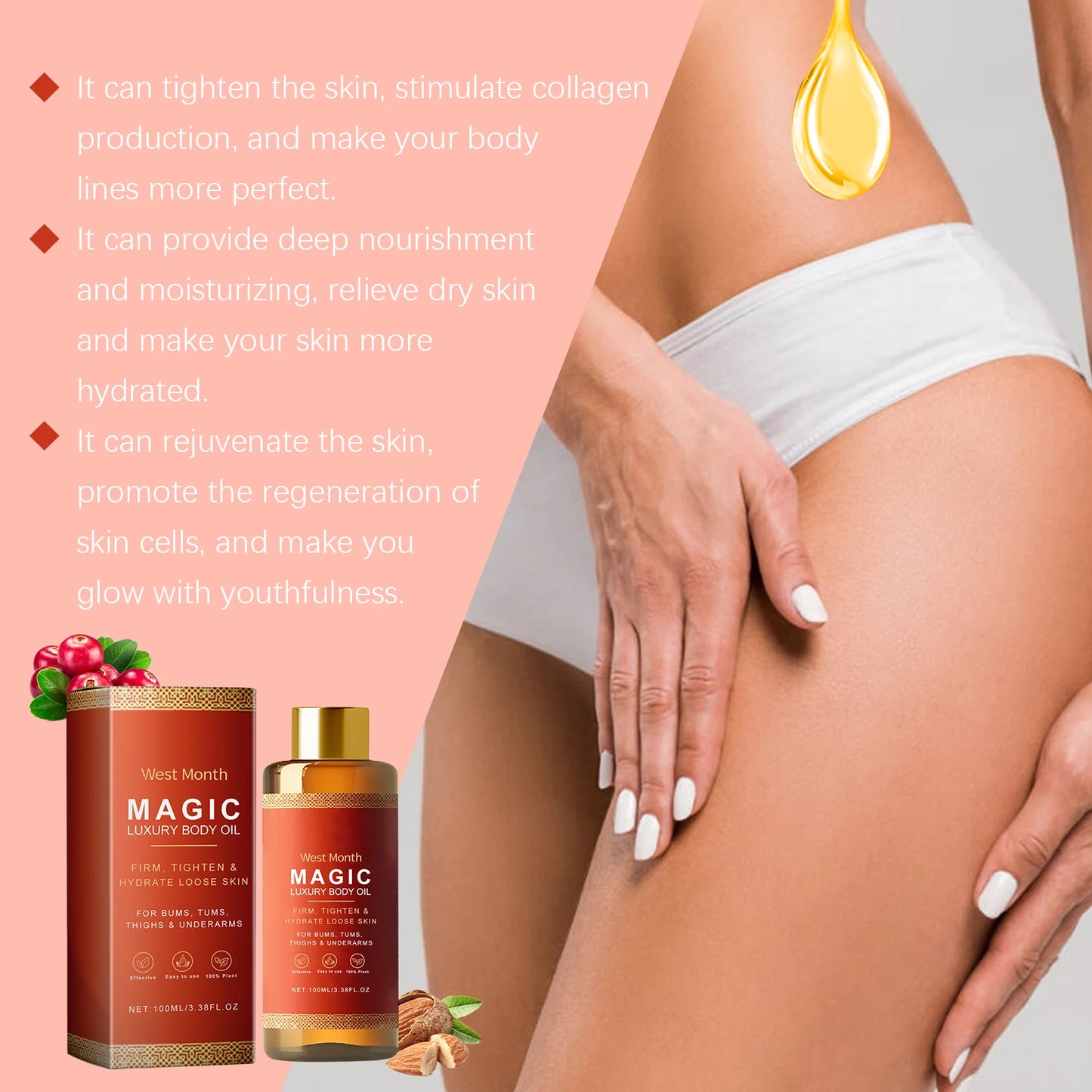 Tightening Body Oil Lifting Firming Skin Care Improve Sagging Skin Dullness Lighten Fine Lines Deep 2