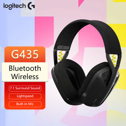 Logitech Bluetooth Wireless Gaming Headset, Surround Sound Audio, Over Ear Headphones for PC Laptop and Music