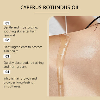 Pure Cyperus Rotundus Oil For Hair Removal Body Hair Inhibitor For Armpit Legs Arms Smooth Body Ski 1