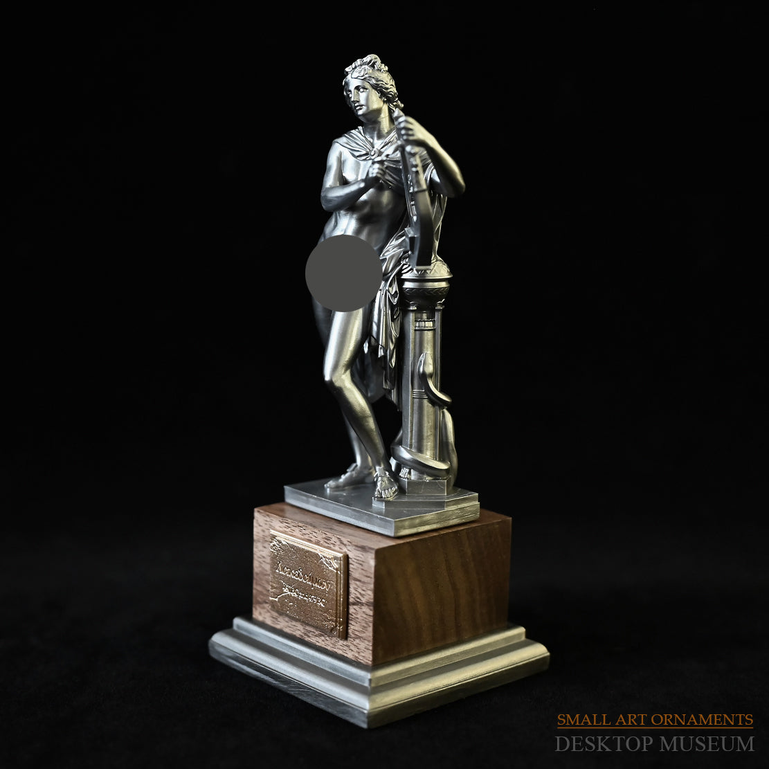 Roman Angel Statue Resin Container (140MM) – Elegant Desktop Ornament for Home & Office Decor