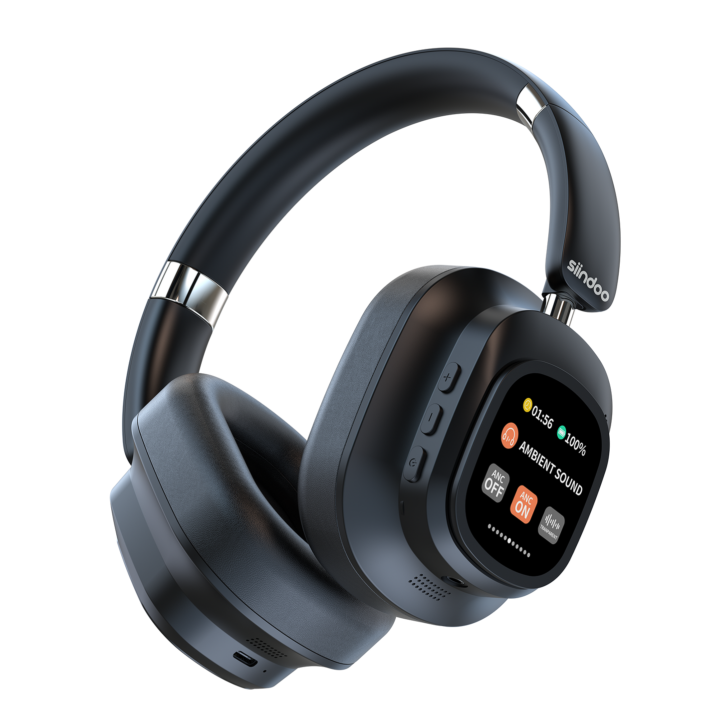 Wireless Headphone, Hybrid ANC Headphones, Multi Magnetic Touch Control, LED Display, Long Battery