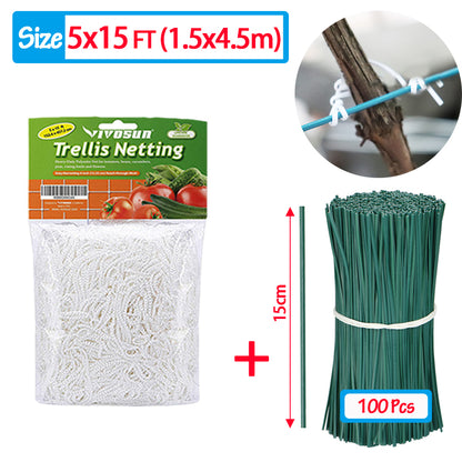 HeavyDuty Garden Climbing Net Trellis Plant Support Stand For Flowers Vegetables  Vine Orchard Gard