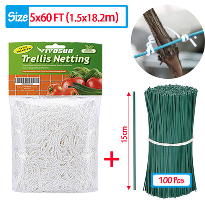 HeavyDuty Garden Climbing Net Trellis Plant Support Stand For Flowers Vegetables  Vine Orchard Gard
