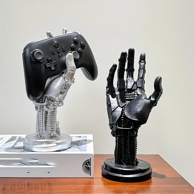 3D Cyberpunk Style Series Machine Game Controller Stand, Creative Mechanical Handle Desktop Decor for Gamers Home Decor