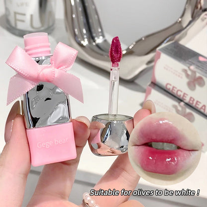 Cute Pink Lip Gloss Waterproof Jelly Transparent Liquid Lipstick Water Lip Tint Gift Set Makeup Bea 1