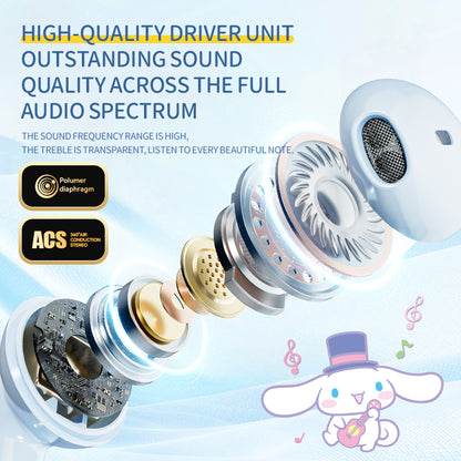Wireless Bluetooth Headset HiFi Lossless Audio, Lightweight Earbuds, HD Voice Call, Touch Control, Compact Fit