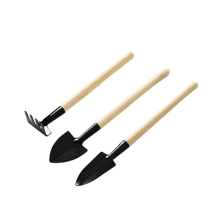 3Piece Mini Garden Tool Set Heavy Duty Small Shovel Trowel  Rake For Flower Pots Cactus Vegetables  7